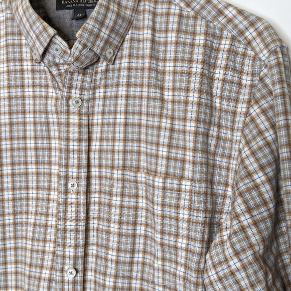 Banana Republic Luxe flannel button down - Picture 5 of 8